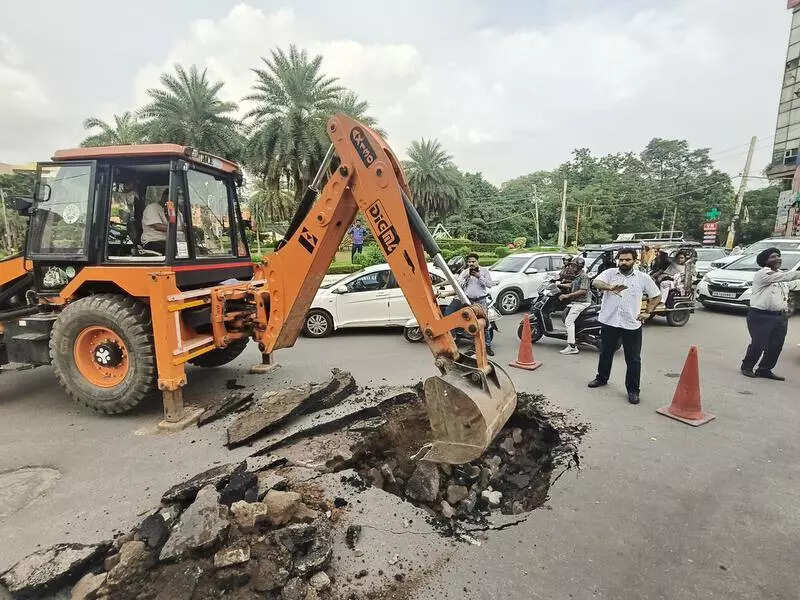 Second road cave-in in two days raises infrastructure concerns