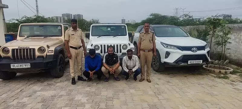 Three arrested in Gurgaon for performing car stunts in viral reel