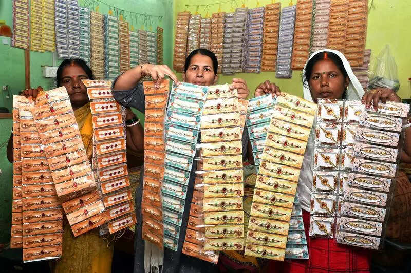Handcrafted rakhis by rural women hit markets across state