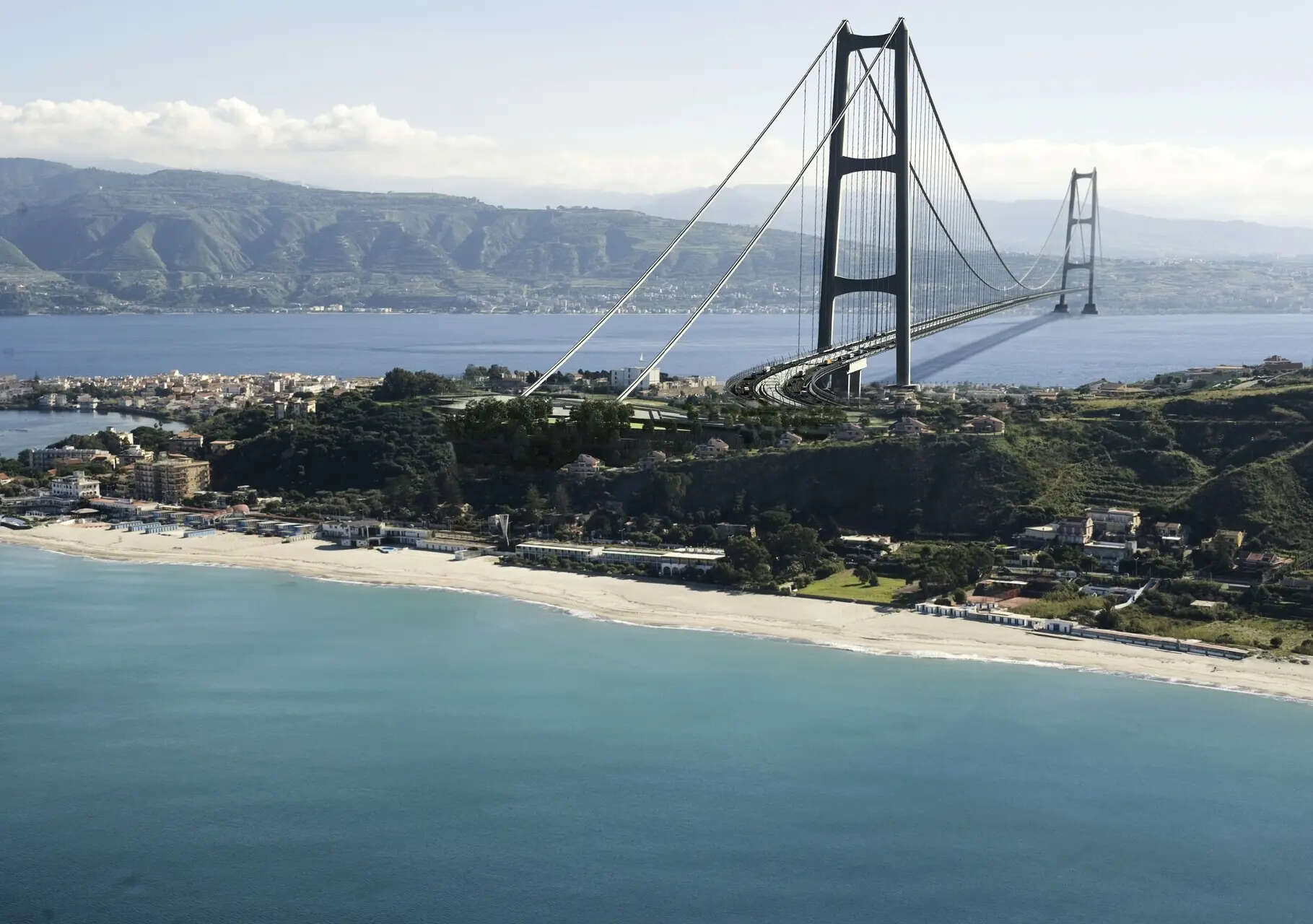 Italy to build world’s largest suspension bridge: Messina project will link mainland to Sicily; cuts travel time to 10 mins