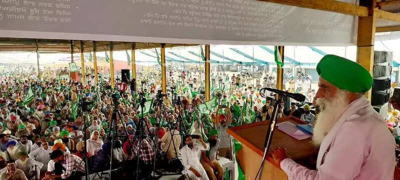 Farmers rally in protest of land pooling policy in Ludhiana