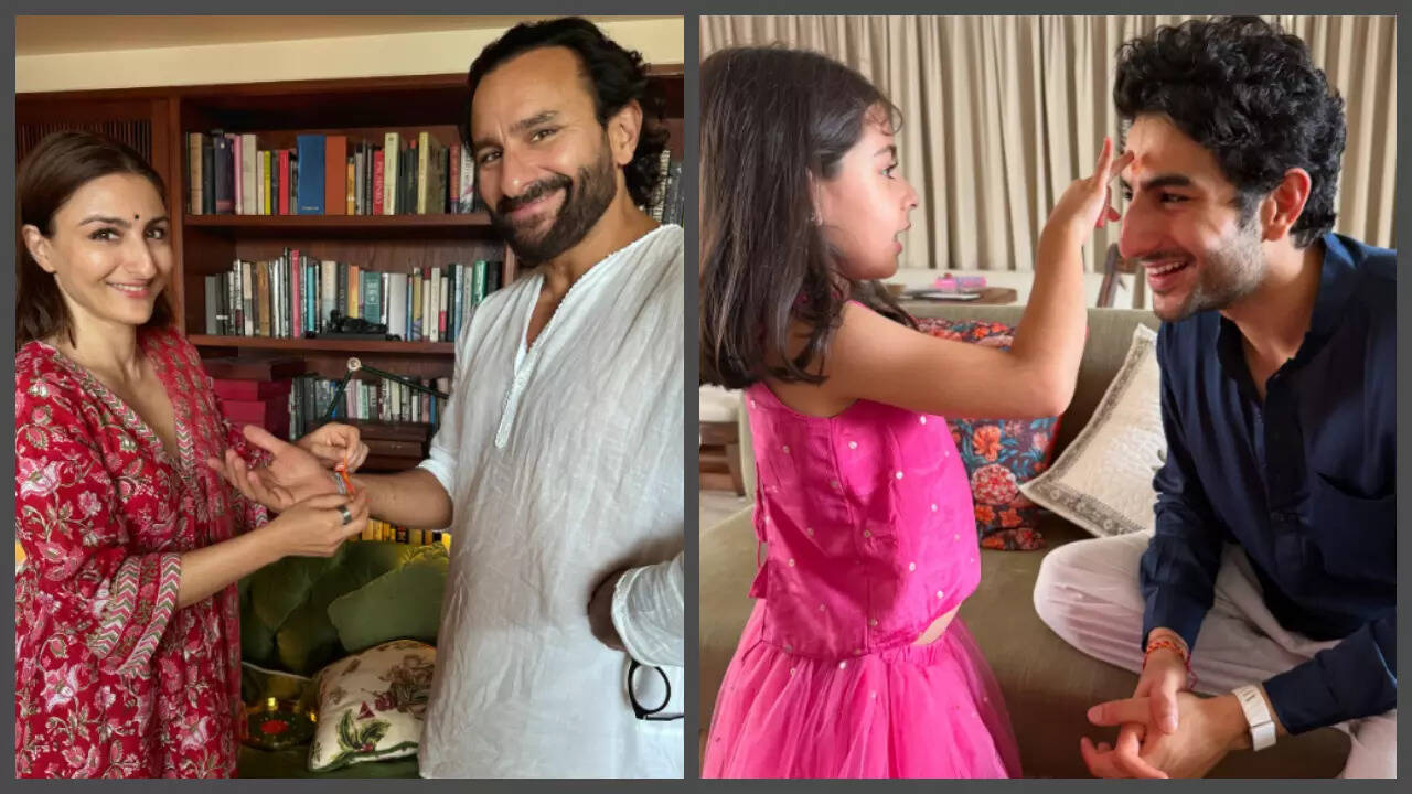 Soha celebrates Raksha Bandhan with Saif, Inaaya and Ibrahim