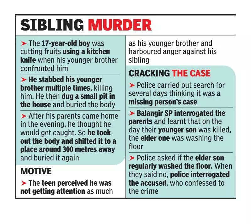 Teen kills younger brother, buries body near house