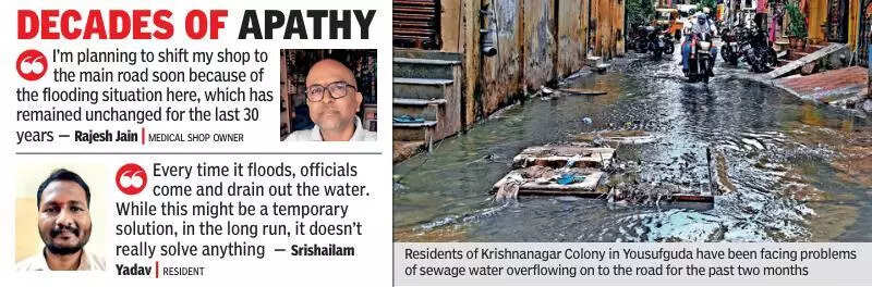 30 years on, floods and poor drainage haunt Hyderabad’s Krishnanagar Colony every monsoon