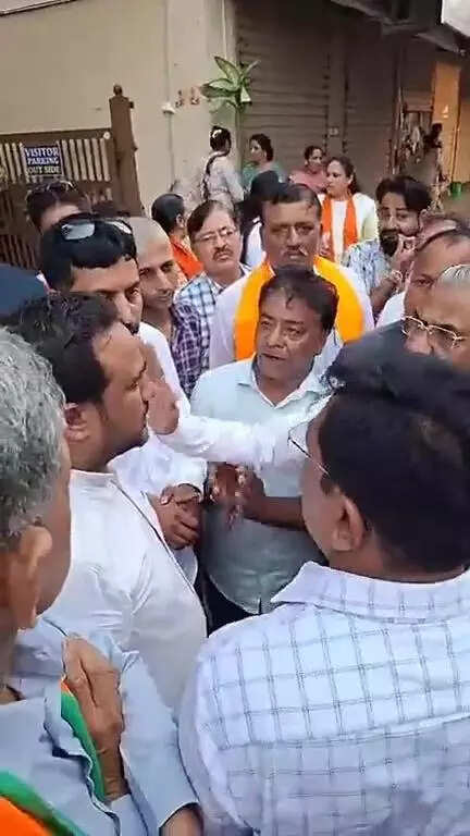 Residents of Nikol in Ahmedabad confront BJP MLA, councillor over potholed roads, erratic water supply and clogged d