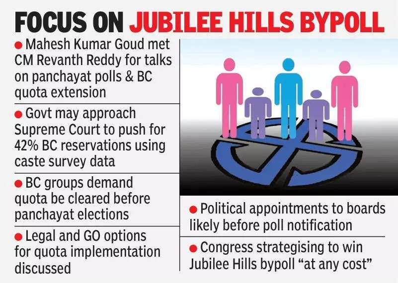 Cong top brass to decide on panchayat polls, BC quota extension