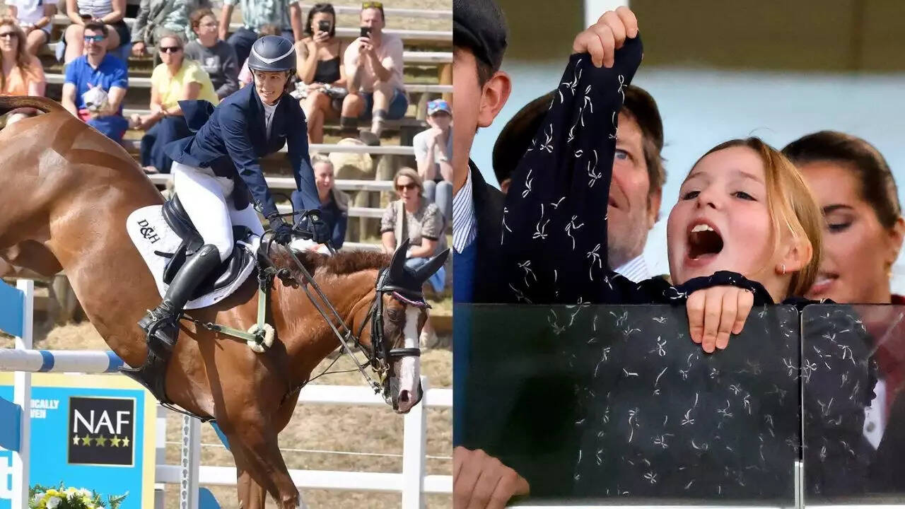 Mia Tindall cheers on mum Zara at Hartpury, and her love of horses is clear