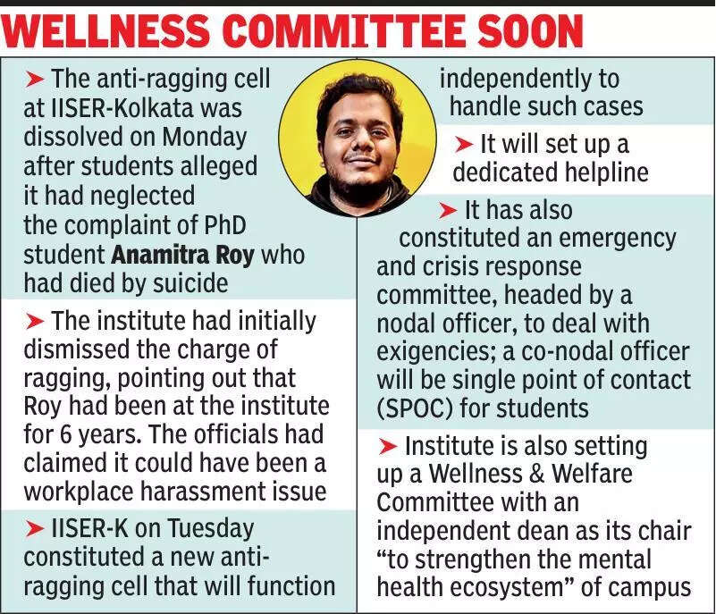 IISER gets new anti-ragging cell, crisis-response panel