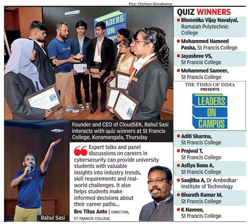 CEO keeps students hooked with cybersecurity lessons in Bengaluru