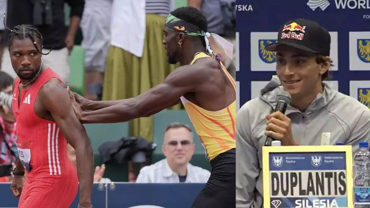 Watch: Duplantis gets cold reply from Lyles over viral shove - ‘That was kinda crazy’