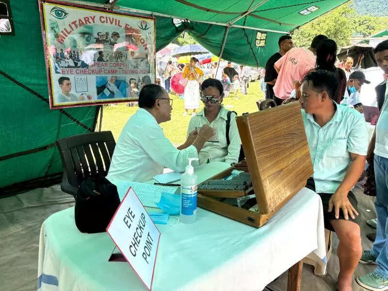 Army conducts eye check-up camp at Tuting