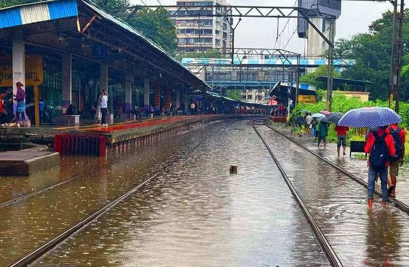 Waterlogged roads, tracks delay bus, train services