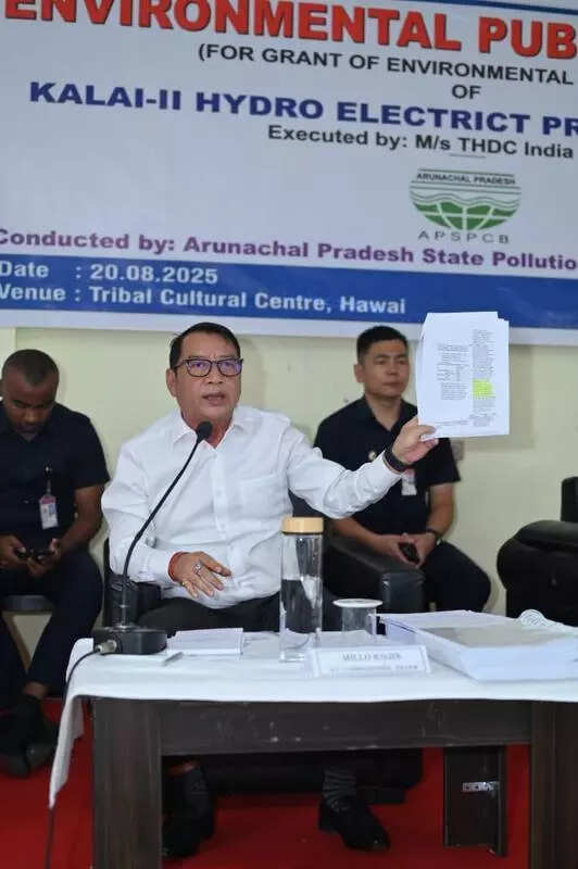 Arunachal pollution control board holds public hearing for 1,200 MW Kalai-II hydroelectric project