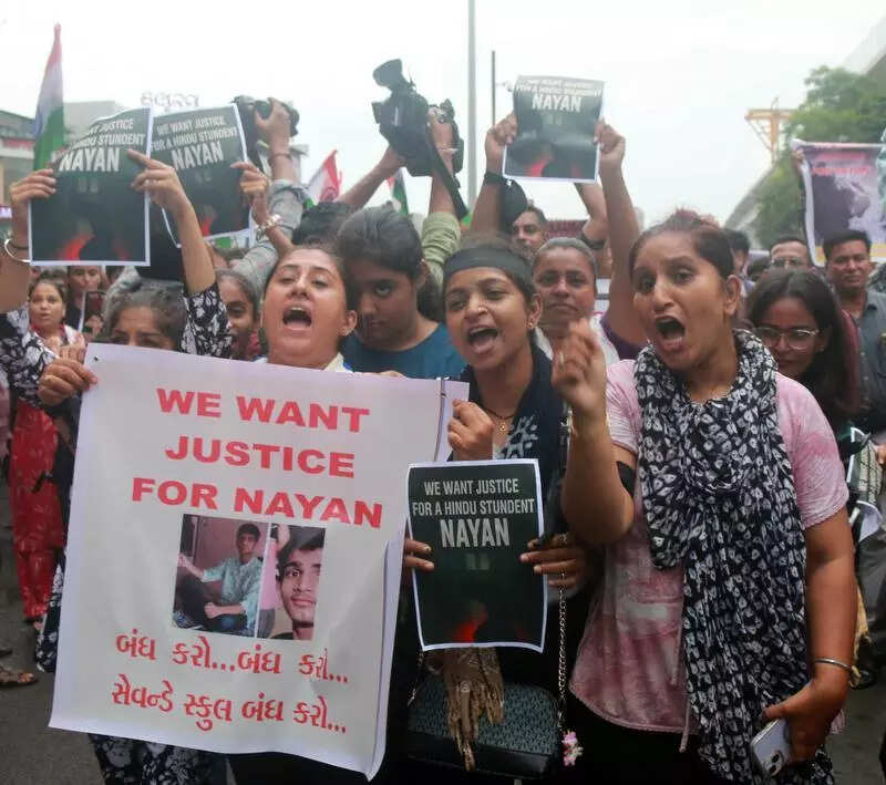 Blood on campus: DEO and team revisit Ahmedabad school for further investigation