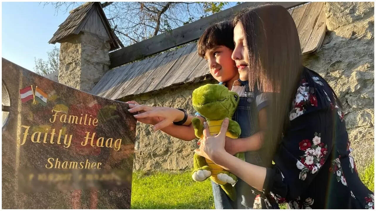 Celina visits late son’s grave, shares heartbreaking story