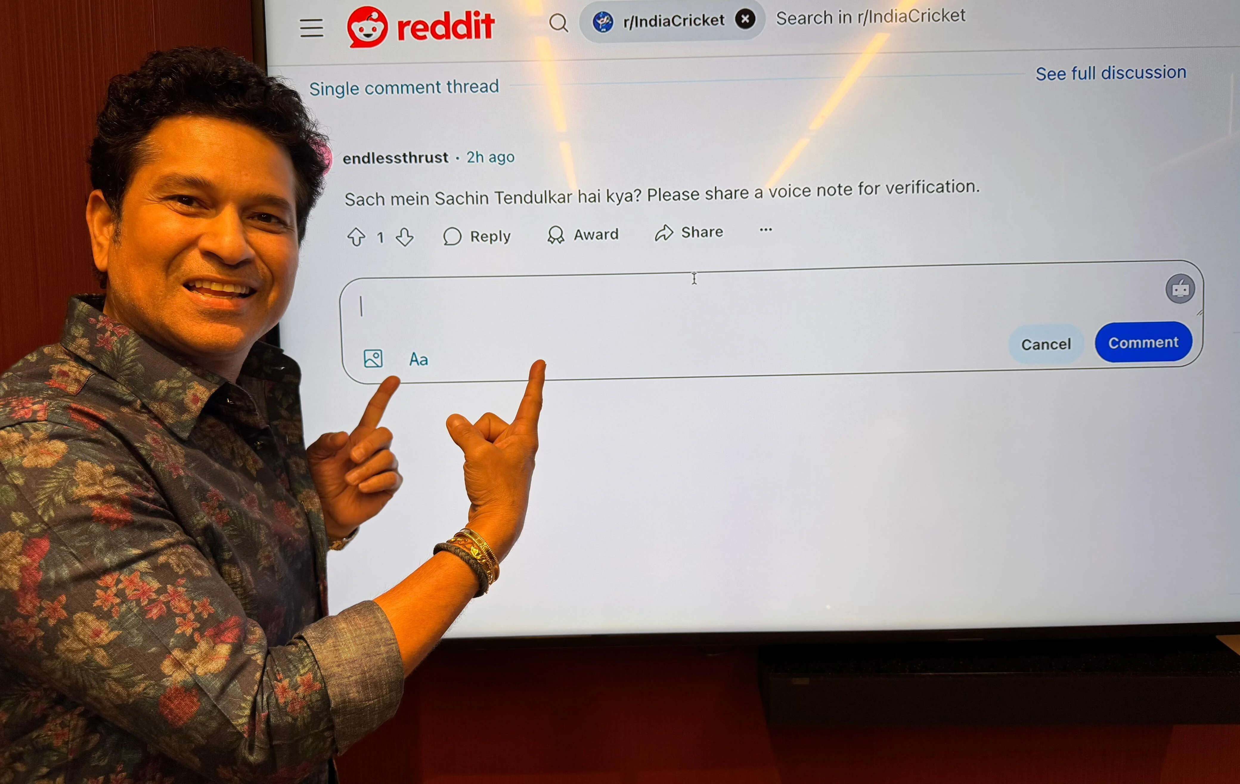 ‘Aadhar bhi bheju kya?’: Sachin Tendulkar silences fan with hilarious comment