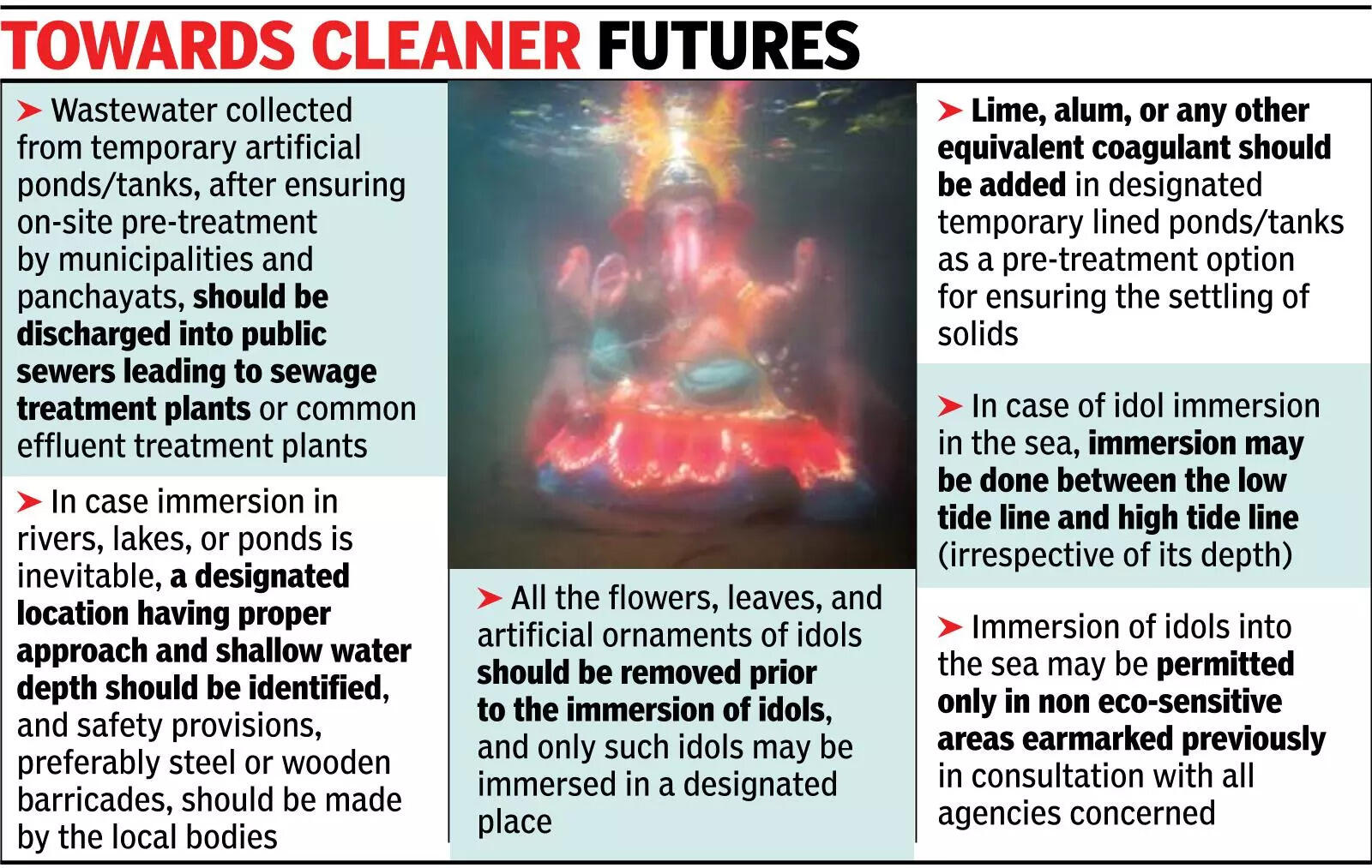 To curb pollution, govt issues guidelines for idol immersion