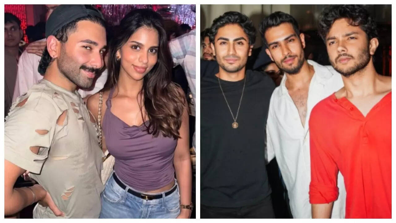 Suhana spotted partying with Salman's nephews