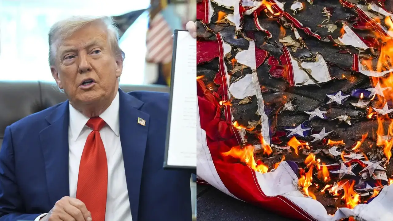 Burn a flag, get a year in jail’: Donald Trump’s executive order challenges 1989 Supreme Court ruling; what is America’s new flag-burning order?