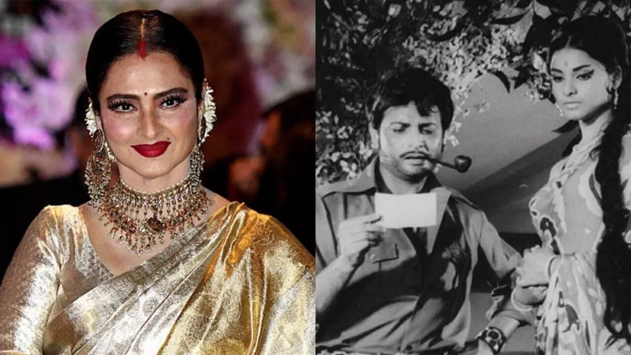 When Rekha was in tears after she was forcibly kissed by Biswajeet