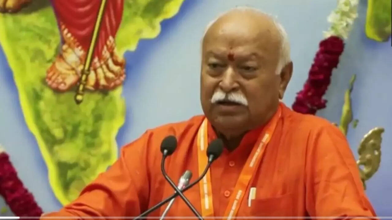 ‘Living in harmony is our culture’: Mohan Bhagwat as RSS marks 100 years