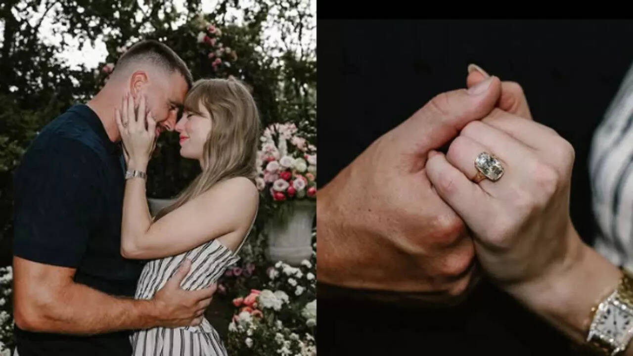 ‘She said yes’: Taylor Swift and NFL star Travis Kelce are engaged, share first photos of proposal
