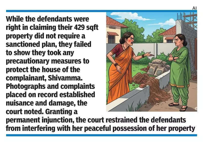 Neighbourhood quarrel ends in court, 50-year-old wins 65k payout for property damage in Bengaluru