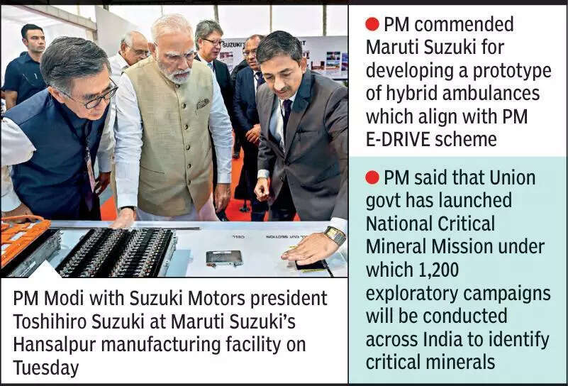 The world will drive EVs that say Made in India, says Modi