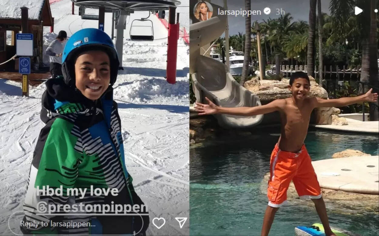 Larsa Pippen's Instagram Story dedicating her son