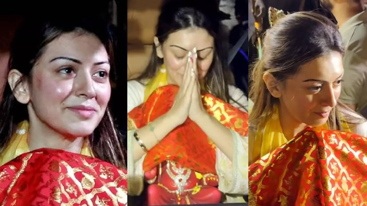Hansika is all smiles as she takes Ganpati Bappa home