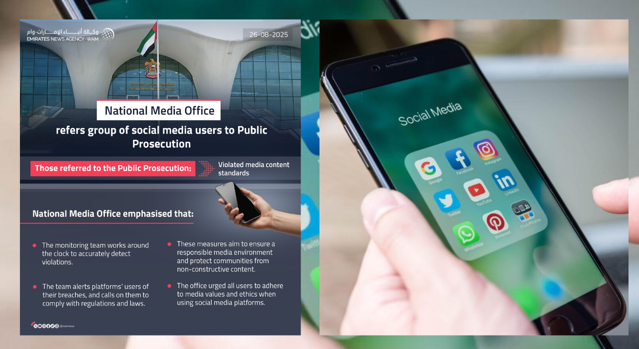 UAE sends social media users to public prosecution for violating media and cybercrime laws