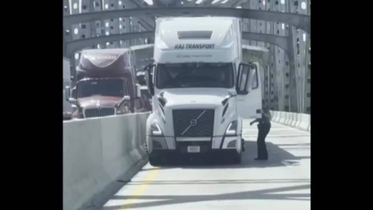 'They don't belong in US': Massive row over 'Raj Transport' after truck driver 'removed at gunpoint' in Arkansas