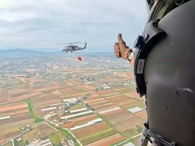 UAE’s humanitarian mission: Rescue team flies Black Hawk missions to combat Albania’s forest fires