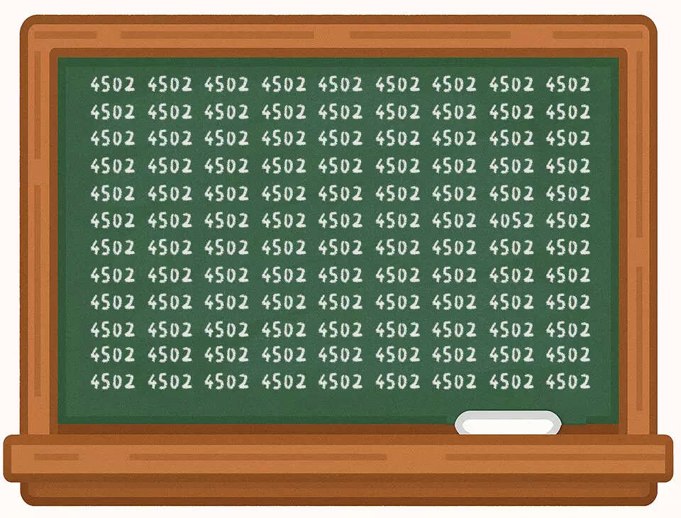 Optical illusion: Only a person with perfect vision can find the ‘4052’