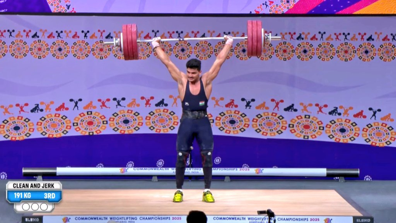 Indian weightlifters bag seven medals, set new records at Commonwealth Championships 2025