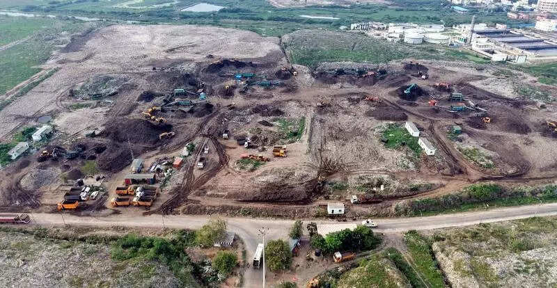 97 acres reclaimed from dumpyards through biomining