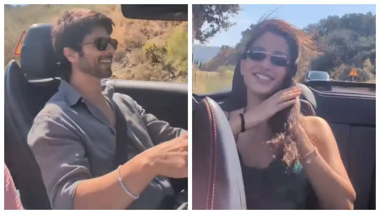 Shahid and Triptii go for a drive in Spain - WATCH