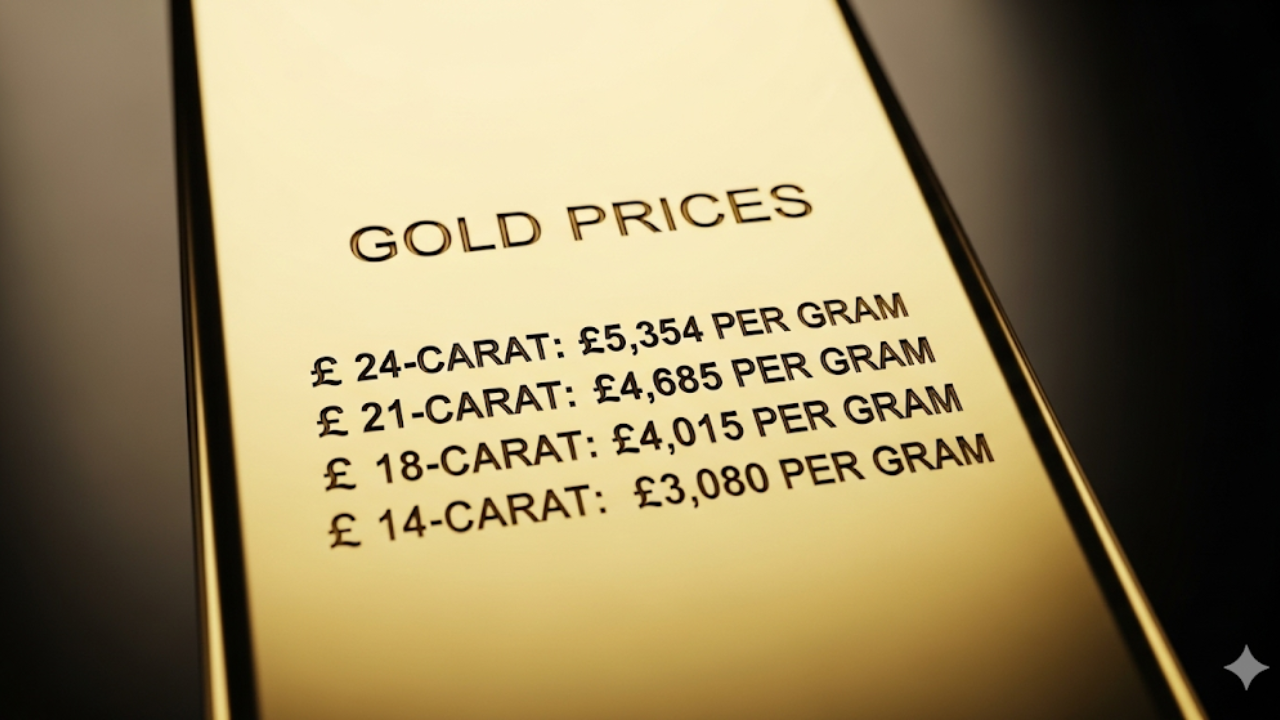 Gold price in Egypt rises again, 24 Carat at ₤5,354 (₹9,744) per gram on September 1, 2025