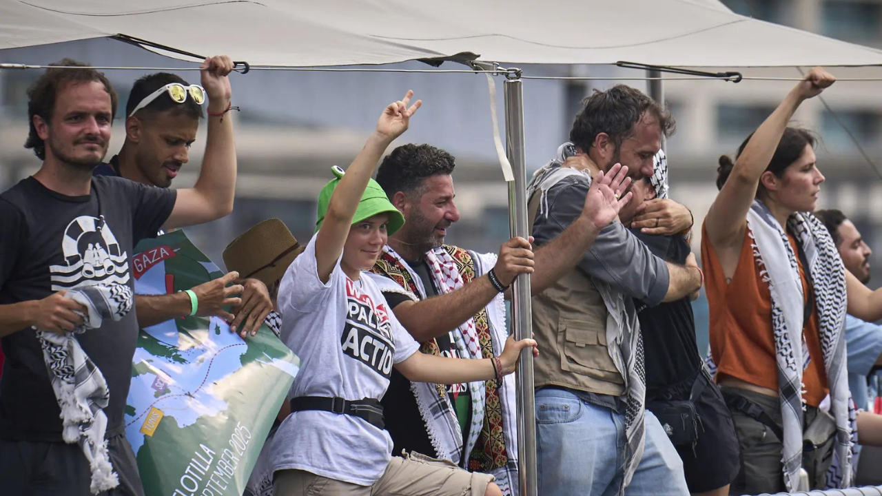 Flotilla with Greta Thunberg on board sets sail for Gaza