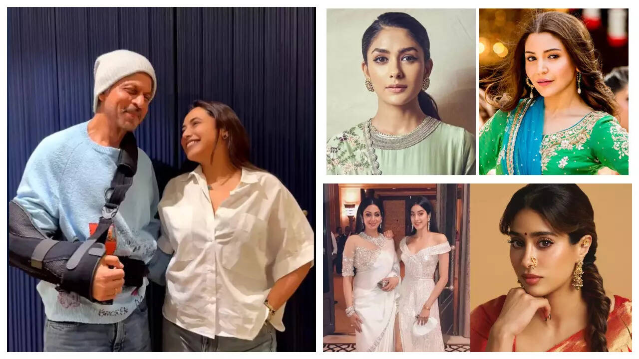 SRK-Rani, Mrunal-Anushka, Janhvi-Sridevi: Top 5 news