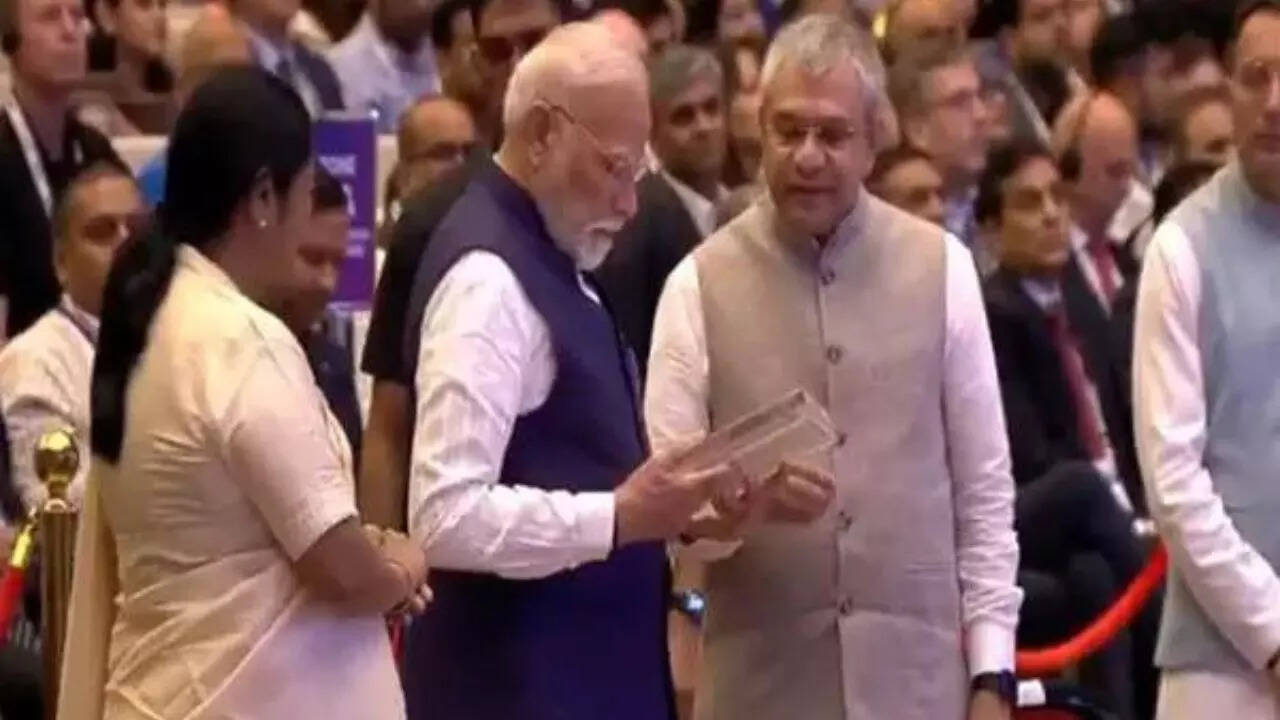 Semicon India 2025: PM Modi receives first made-in-India chip
