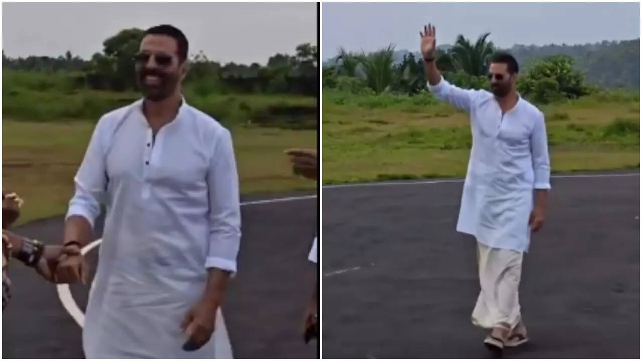 Akshay Kumar pays visit to Guruvayur Temple