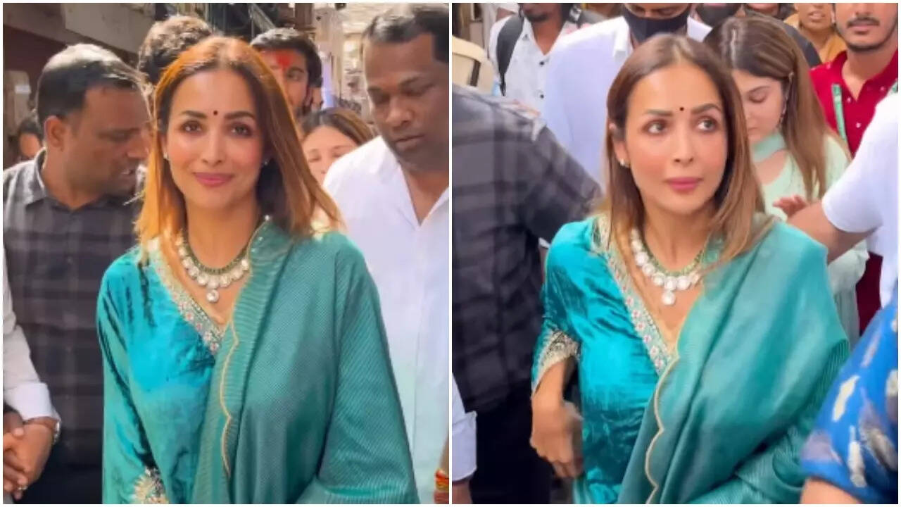 Malaika Arora spotted at Lalbaugcha Raja