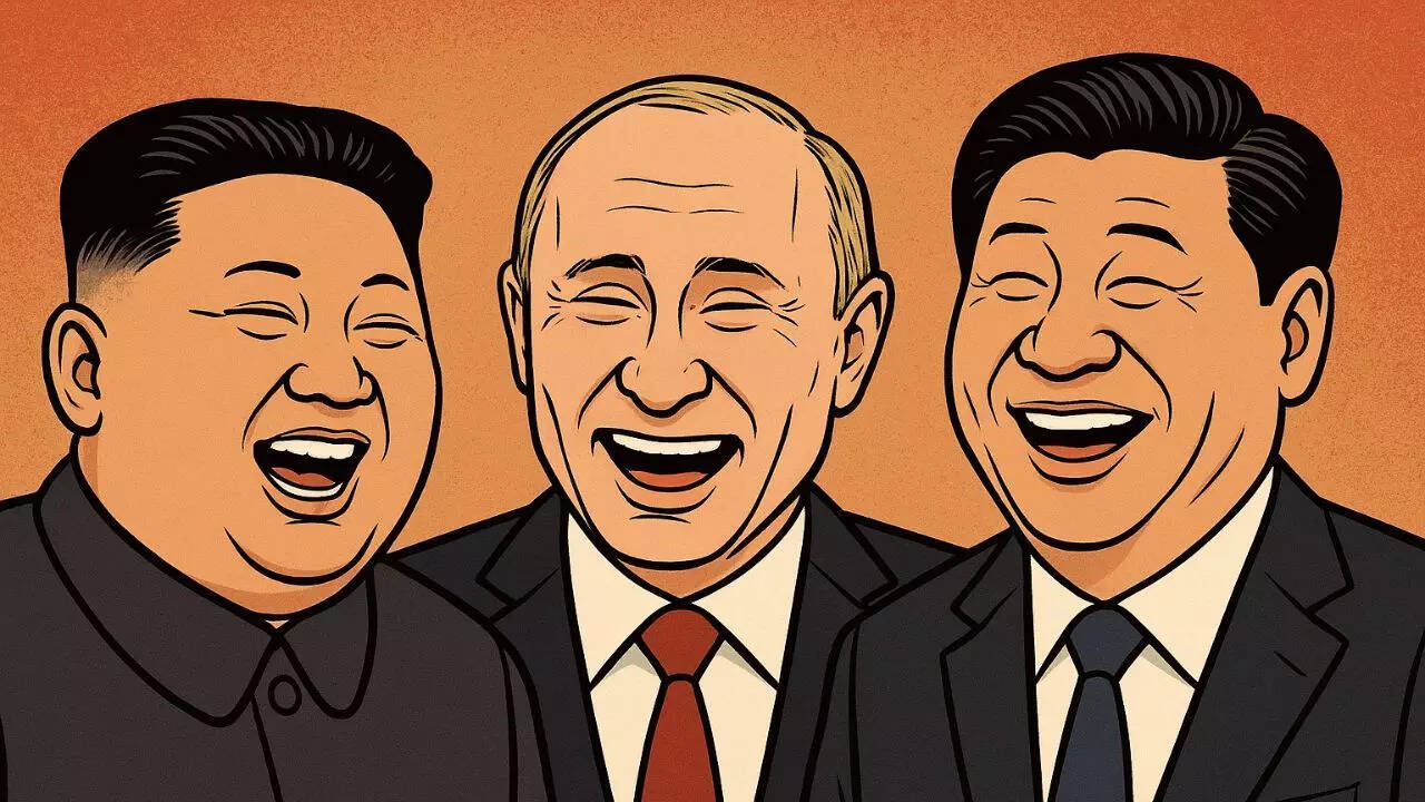 Key US challengers in one frame: Kim Jong-un arrives in Beijing; to attend military parade alongside Putin, Xi