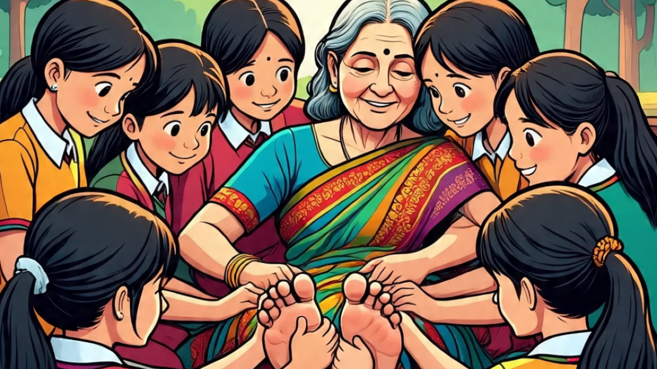 TN school headmistress transferred after students were seen pressing her hands and feet