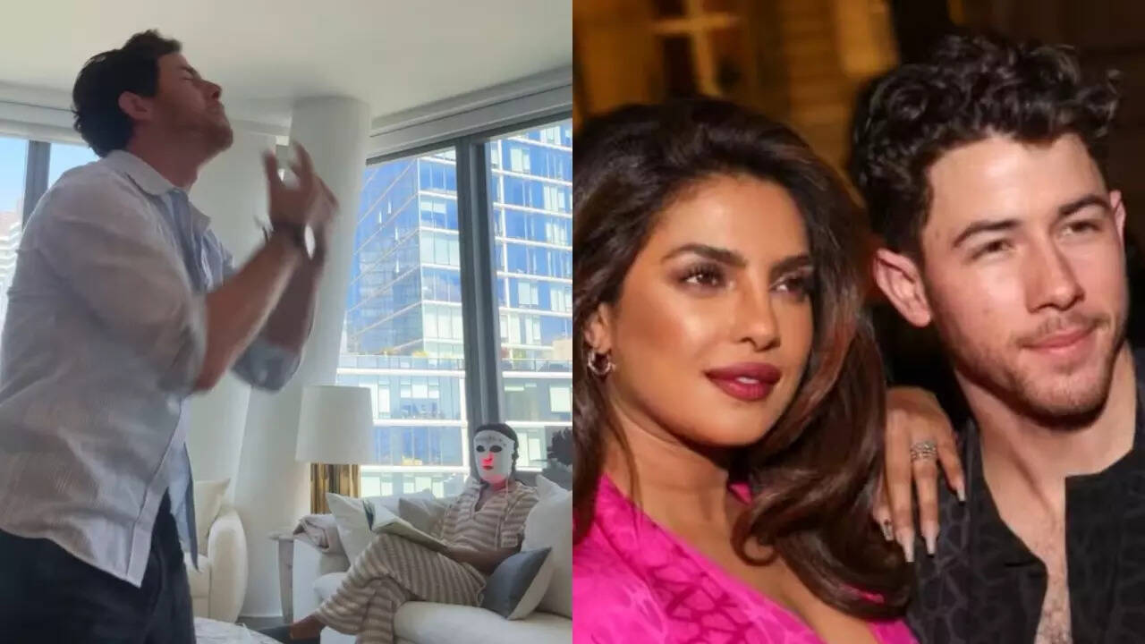 Priyanka's calm UV facial hilariously interrupted by Nick