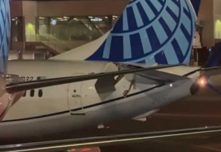 Tail-to-tail trouble: Two United Airlines planes collide at San Francisco Airport; probe launched