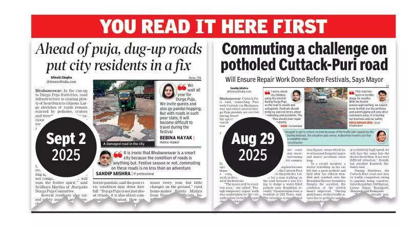 BMC announces road repair plan ahead of Durga Puja