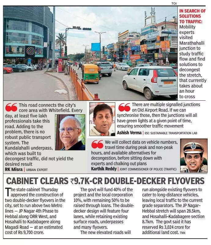 Traffic department ropes in IISc experts to decongest Marathahalli junction in Bengaluru