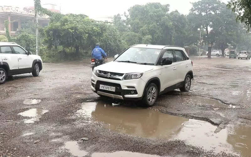 City roads turn danger zones as rain stalls repairs